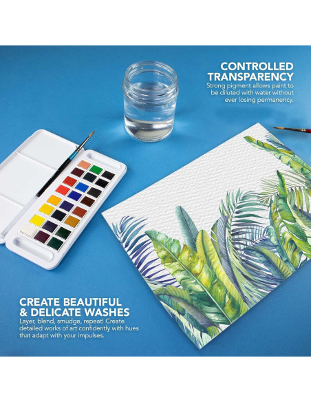 Set de Acuarelas Daler Rowney Aquafine 24 Colores Viaje