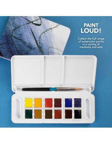 Set de Acuarelas Daler Rowney Aquafine 24 Colores Viaje