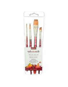 Set de 4 Pinceles Sintéticos Princeton Velvetouch P3950