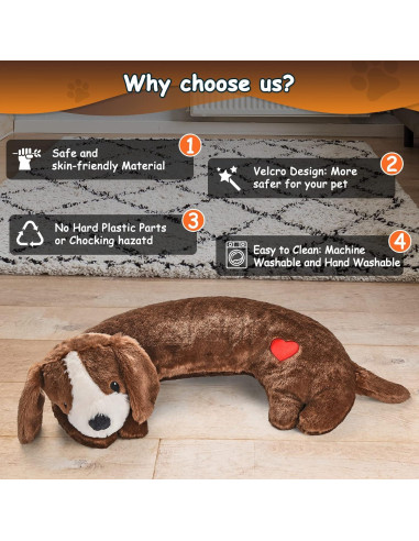 Juguete de Peluche con Latido Moropaky para Perros 22.8x21.9cm