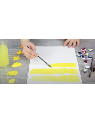 Set de 24 Pinturas Acuarela Rosa Gallery - Colores Vibrantes