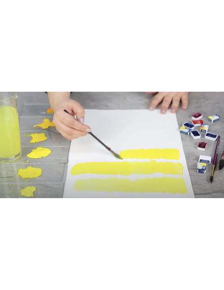 Set de 24 Pinturas Acuarela Rosa Gallery - Colores Vibrantes