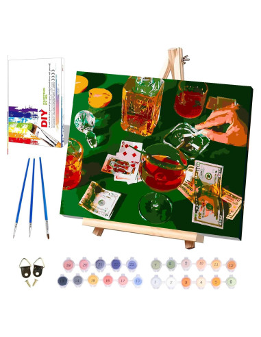 Kit de Pintura por Números Enmarcado MIRCVSH 30x40 cm