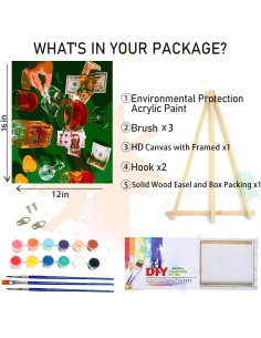 Kit de Pintura por Números Enmarcado MIRCVSH 30x40 cm 2