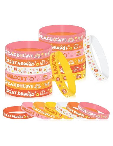 Pulseras de Silicona Sasylvia Hippie Boho 30 Pcs 20 cm