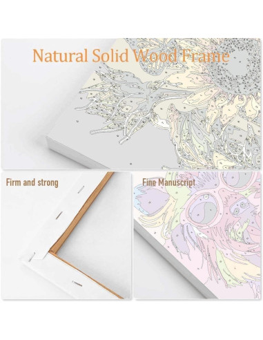 Kit de Pintura por Números Enmarcado MIRCVSH 30x40 cm