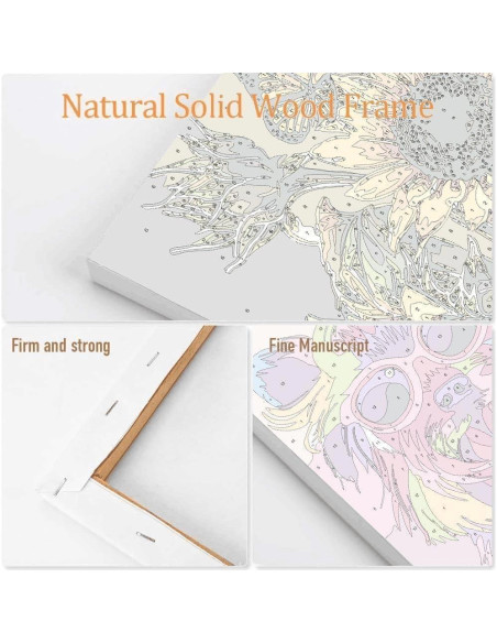 Kit de Pintura por Números Enmarcado MIRCVSH 30x40 cm