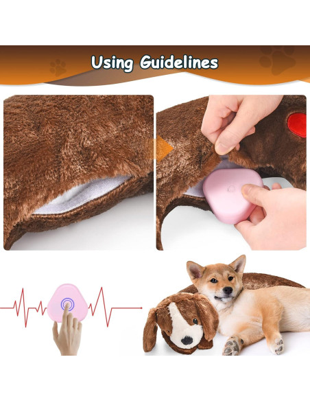 Juguete de Peluche con Latido Moropaky para Perros 22.8x21.9cm Juguete de Peluche con Latido Moropaky para Perros 22.8x21.9cm