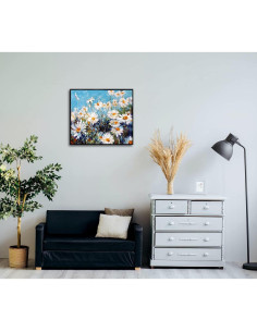 CAYUDEN Pintar por Números Adultos 40x50 cm Flores Acrílicas 2