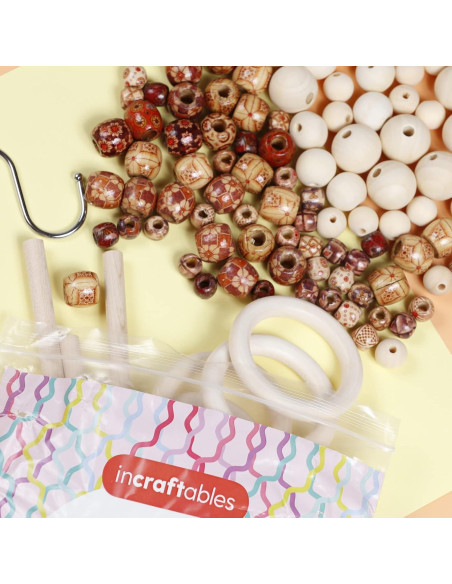 Kit de Macramé Incraftables 120 Piezas - Algodón Natural