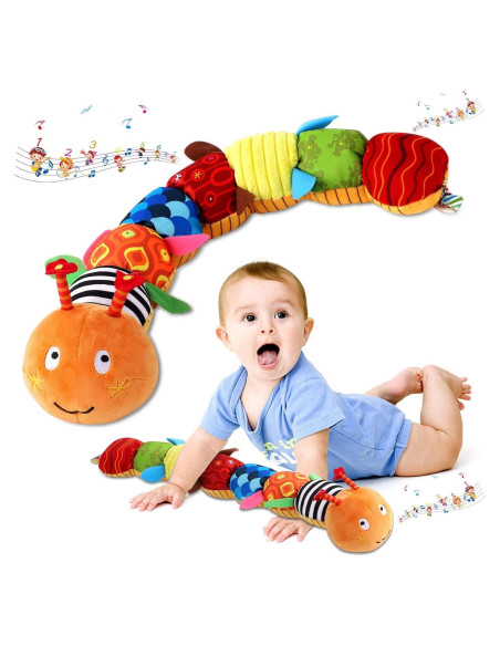 Gusano Musical Suave ZUCOOP 55.88 cm para Bebés 0-3 Años