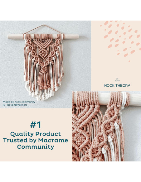 Cuerda de Macramé Nook Theory 3mm 200m Algodón Avena