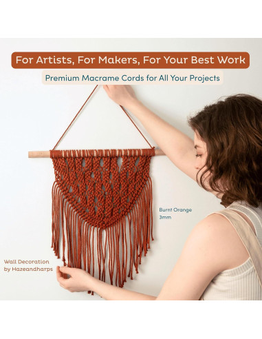 Cuerda de Macramé Nook Theory 3mm 200m Algodón Avena