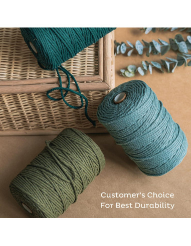 Cuerda de Macramé Nook Theory 3mm 200m Algodón Avena