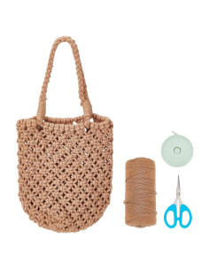 Kit DIY Bolsa de Macramé WEBEEDY 100m Algodón Bohemio