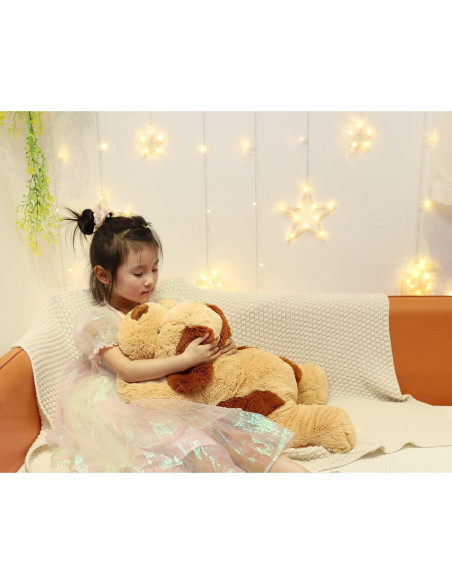 Perro de Peluche con Peso YESGIRL 68 cm 2.27 kg Marrón Claro