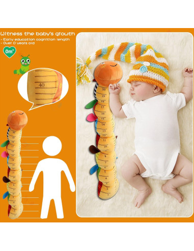Gusano Musical Suave ZUCOOP 55.88 cm para Bebés 0-3 Años
