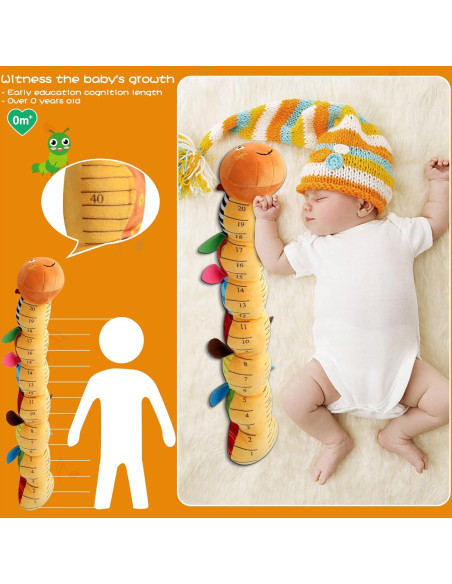Gusano Musical Suave ZUCOOP 55.88 cm para Bebés 0-3 Años
