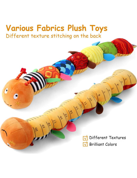 Gusano Musical Suave ZUCOOP 55.88 cm para Bebés 0-3 Años