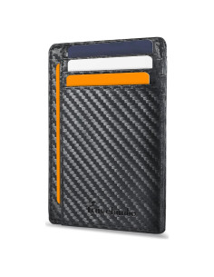 Billetera Minimalista de Cuero Travelambo con Bloqueo RFID