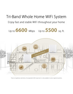 ASUS ZenWiFi AX6600 Mesh WiFi 6 Tri-Banda XT8 - Cobertura 255 m 2