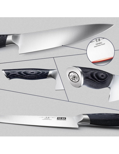 Conjunto de cuchillos SHAN ZU 16 piezas acero japonés con bloque