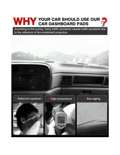 Cubierta de tablero Autorder para Dodge Ram 1994-1997 Fieltro 2