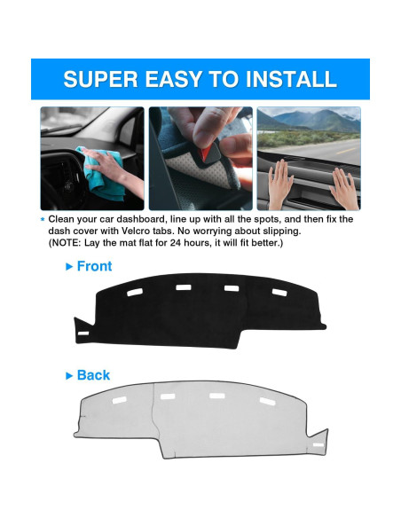 Cubierta de tablero Autorder para Dodge Ram 1994-1997 Fieltro