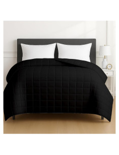 Manta con Peso King Size HomeSmart 9kg Negra Suave