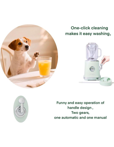 Licuadora Smoothie Retro EC Retro 300W 2 Velocidades Verde