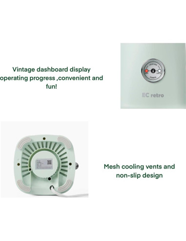 Licuadora Smoothie Retro EC Retro 300W 2 Velocidades Verde