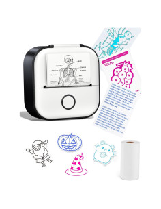 Impresora de Etiquetas Memoking T02 Mini Portátil Sin Tinta