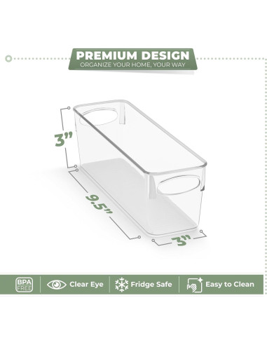 Cajas de Plástico Transparentes Sorbus - Paquete de 10 Pequeñas