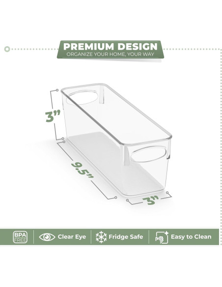 Cajas de Plástico Transparentes Sorbus - Paquete de 10 Pequeñas