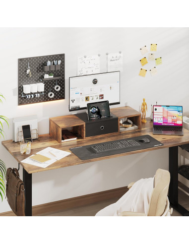 Soporte para Monitor Mexin con Cajón - 25 Pulgadas, Madera