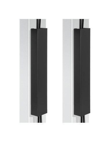 Canal de Gestión de Cables Magnético Blulu 35.56 cm Negro - 2 Piezas