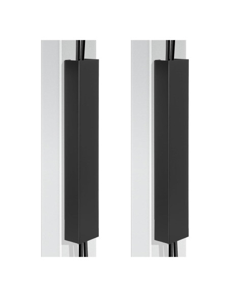 Canal de Gestión de Cables Magnético Blulu 35.56 cm Negro - 2 Piezas