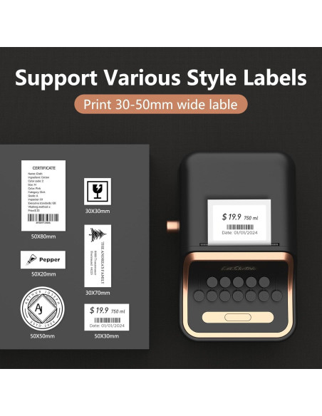Impresora de Etiquetas Térmica Portátil Prievou WP - 50x30mm