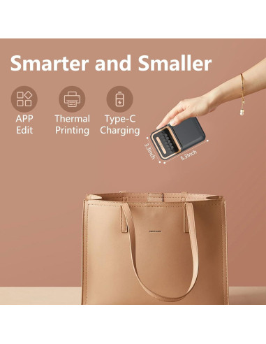 Impresora de Etiquetas Térmica Portátil Prievou WP - 50x30mm