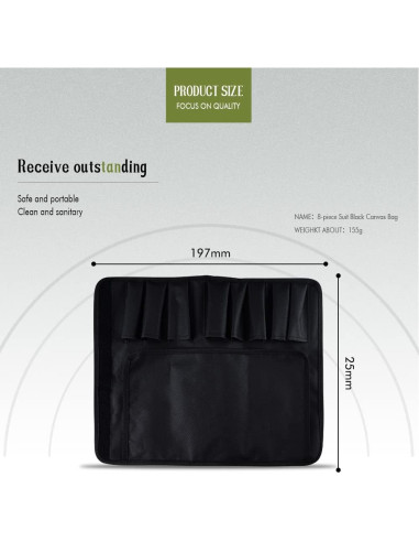 Juego de cuchillos de cocina FULLHI, 14 piezas acero inoxidable