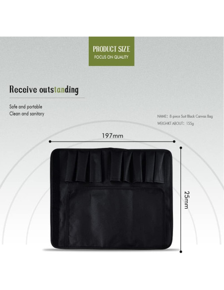 Juego de cuchillos de cocina FULLHI, 14 piezas acero inoxidable