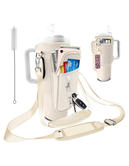 Bolsa Portabotellas Stanley LAOTANGJIA para 30-40oz Beige