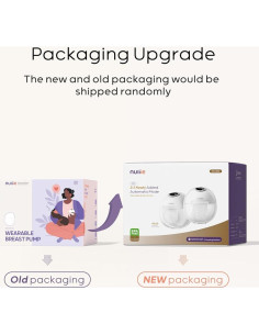 Extractor de Leche Eléctrico Nuliie Portátil 4 Modos 9 Niveles Rosa 2