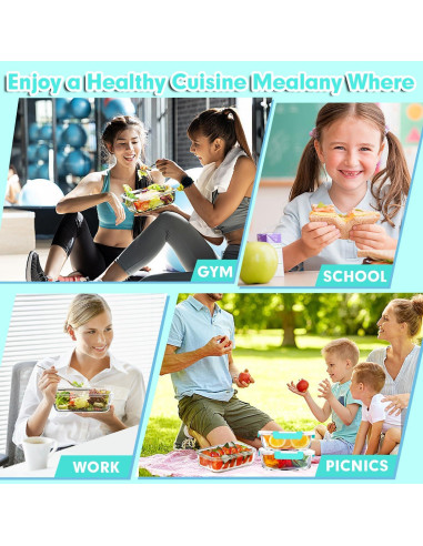 Contenedores de Vidrio Herméticos VERONES 5 Piezas 1057ml