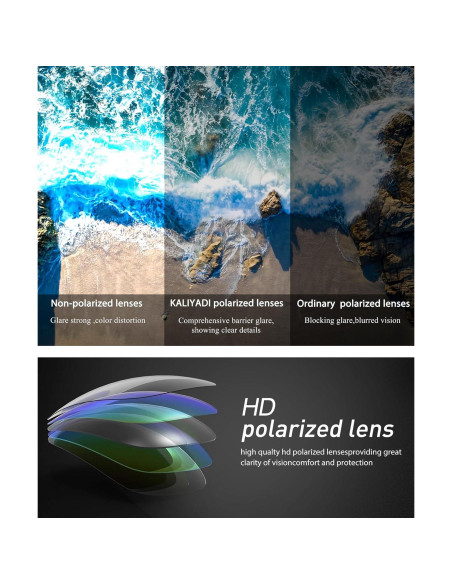 Gafas de sol KALIYADI para hombre polarizadas UV protección