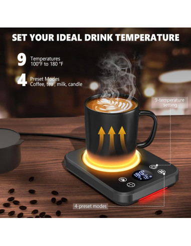 Calentador de Tazas Eléctrico Foshan ST-222 con Temporizador y 9 Temperaturas