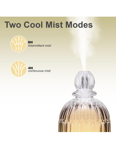 Difusor de Aceite Esencial DOUDING 120ml Ultrasónico Negro