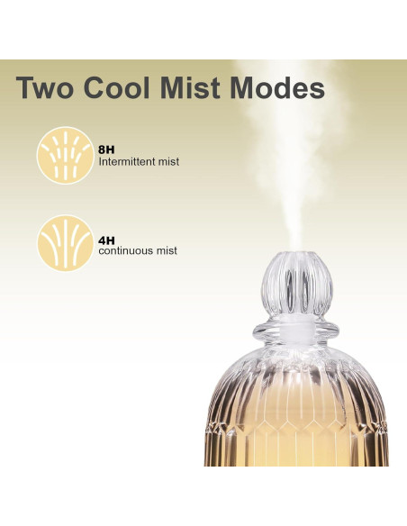 Difusor de Aceite Esencial DOUDING 120ml Ultrasónico Negro