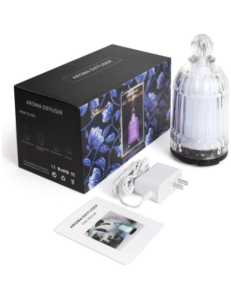 Difusor de Aceite Esencial DOUDING 120ml Ultrasónico Negro