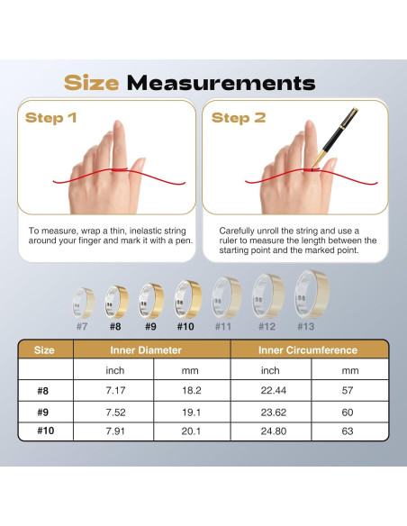 Anillo Inteligente de Salud y Fitness Dorado TM22 - 5ATM